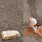 Piedra lanzada y huevo 'estrellado' en las calles del entorno del barrio