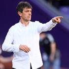 Pacheta en un Real Valladolid 2 Almería 2 de Segunda División.