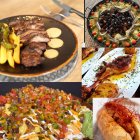 Collage con algunos de los platos de la 'Ruta Sabores Almanzora'.