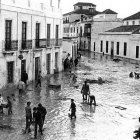 Adra, centro urbano, tras las inundaciones de octubre de 1973.