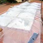 Una claraboya repuesta tras la DANA.