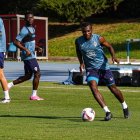 Bruno Langa en el campo Anexo del Estadio de los Juegos Mediterráneos. 