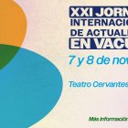Cartel de las XXI Jornadas Internacionales de Actualización en Vacunas.