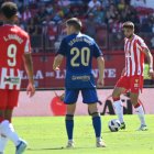 Édgar y Suárez en el partido Almería-Granada en Primera División que acabó con 3-3 en el Mediterráneo.