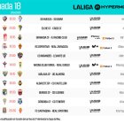 Jornada 18 en Segunda División.