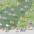 Mapa del estado del cielo este miércoles elaborado por la Aemet.