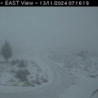 Imagen de las 7 de la mañana en el Calar Alto capturada por la cuenta Almería Aérea a través de las cámaras del observatorio.