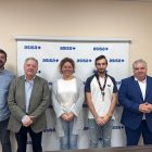 José Luis Sánchez Rodríguez, equipo de Atención Personal Asisa; José J. Tara Arriola, Delegado Provincial de Asisa; Sonia Moreno Jordán, direc