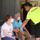 El momento más emotivo con sus padres viendo el partido en el Tito Pedro.