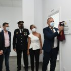 Autoridades durante la inauguración.