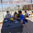 El portavoz del equipo de Gobierno de Adra, José Crespo, junto a Fran García