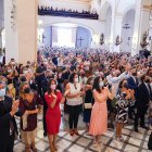 Numerosas personas acuden a la misa mayor en honor al Cristo de la Luz.