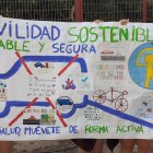 Cartel diseñado por los estudiantes para la marcha de este miércoles.