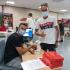 Luis Villegas entrenando los abonos a Juan Torres, de Preferencia.