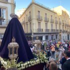 La Virgen del Consuelo, saliendo del convento de las Claras.