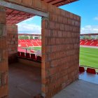 Los nuevos palcos VIP que se están haciendo en tribuna alta.