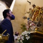 El presidente de Diputación, Javier A. García, ante San José.