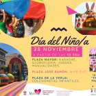Cartel de las actividades propuestas para \'El Día del Niño\'