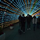 Túnel de luces multicolor de Vícar.