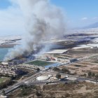 Una imagen del INFOCA del incendio en Las Marinas de Roquetas.