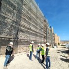 Visita a las obras de rehabilitación del Muro de la Vela