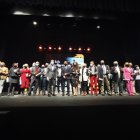 Foto de familia de la primera tanda de premiados en la gala Sabores Almería.