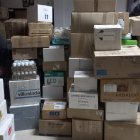 Material donado por los almerienses para los ucranianos.