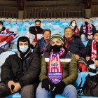 Los aficionados del Almería en La Romareda.