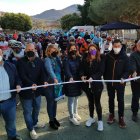 Corte de cinta en la salida.