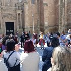 Concentración por la igualdad de las mujeres en la iglesia.