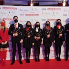 Equipo de Congresur Eventos, en el Teatro Cervantes de Almería.