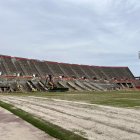 Así avanzan las obras en Son Moix para eliminar las pistas.