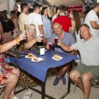 Luis, Antonio, Pili y Rosa María brindando por San Isidro.