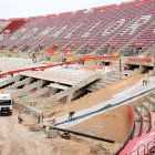 Son Moix ya sin pistas de atletismo en la zona de sol.