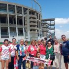 Aficionados del Almería en Elche.