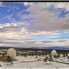 Las cámaras del Observatorio Astronómico captan los primeros copos de la temporada.