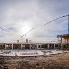 Panorámica de la construcción del Hospital de Roquetas de Mar.