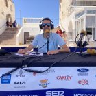 Fran García durante el programa de la SER emitido desde el restaurante Pa\'Levante de Roquetas de Mar. 