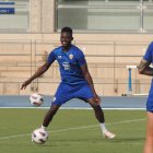 Baba se lo ha pasado en grande en su primera sesión con el Almería.