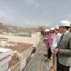 Visita en la terraza de la Casa Consistorial