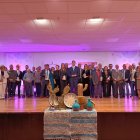 Foto de familia con premiados, autoridades y organizadores de los VIII Premios Comarca de Níjar.