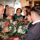 Diego y María, con sus sobrinos Virgina, Mario y Jesús.