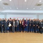 Foto de familia en el día del patrón de la Policía Local de Almería.