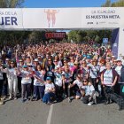 Minutos previos a la salida de la prueba absoluta de la XI Carrera Solidaria de la Mujer.