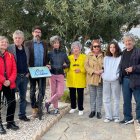 Familiares de José García durante el homenaje.