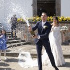 Francesco y Maria a la salida de la Iglesia del Soccorso, en Forio. (FOTO: FRAN LEONARDO & MARÍA TERESA)