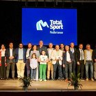 Foto de familia en el salón de Actos de Albox