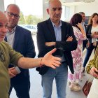 ALMANZORA María del Mar Alfonso, alcaldesa de Albox, con concejales de Albox y Zurgena