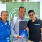 Reconocimiento por parte del concejal a los encargados del Pickleball