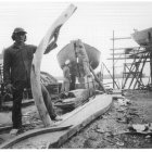 Gracian en plena faena en el Puerto de Almería.
